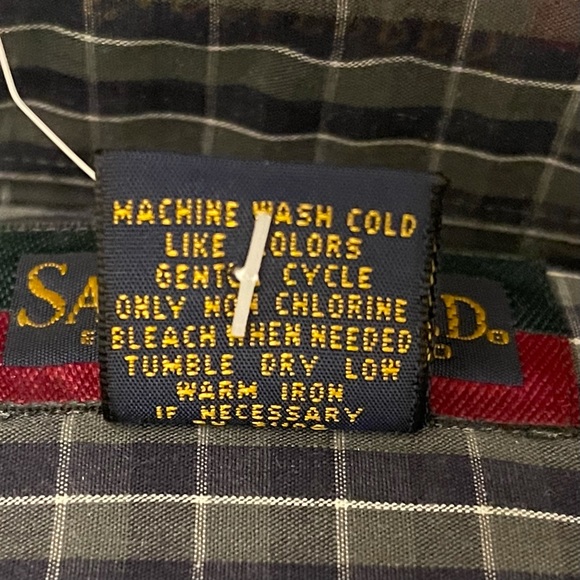 Saddlebred Men’s Long Sleeve Button Down Cotton Shirt XXL New With Tag - Picture 2 of 6